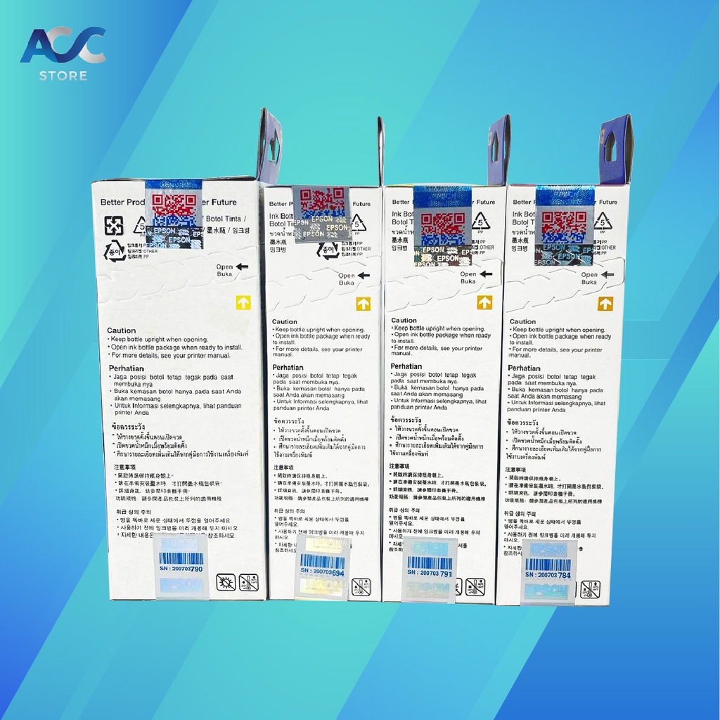 1 SET 4 PCS Tinta Epson 001 Isi Ulang Printer L4150 L4160 L6190 L6160 L6170 Premium