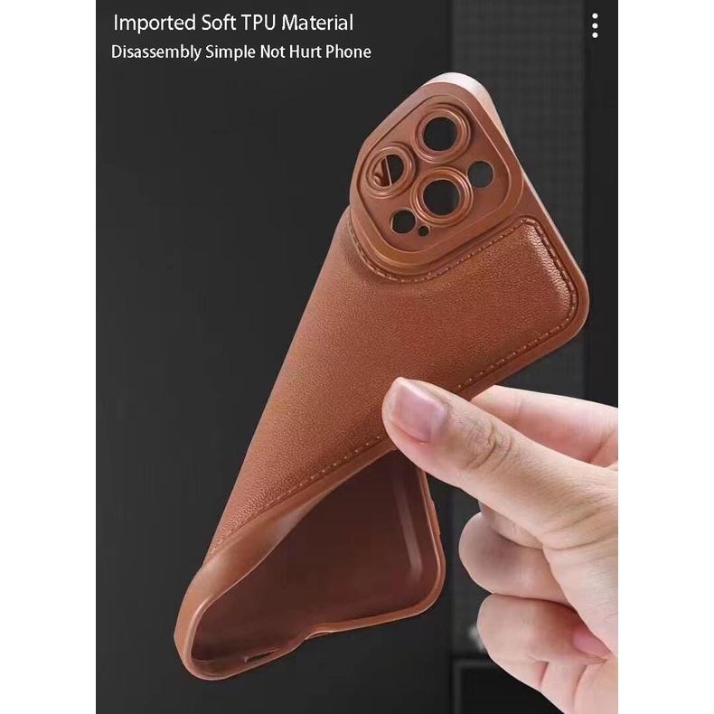 Promo Case XIAOMI REDMI NOTE 11 PRO / REDMI NOTE 11 PRO 5G Soft Case Leather Pro Casing TPU Lembut Tekstur Kulit Anti Benturan Fids Store