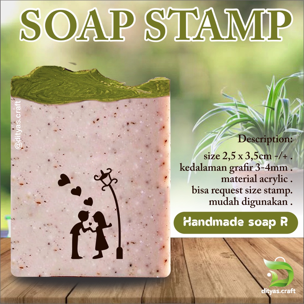 

soap stamp / stempel sabun / handmade soap code R