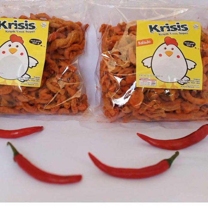 

ㅒ kripik Usus ayam 250 gr Rasa Balado dan Extra pedas ㄸ