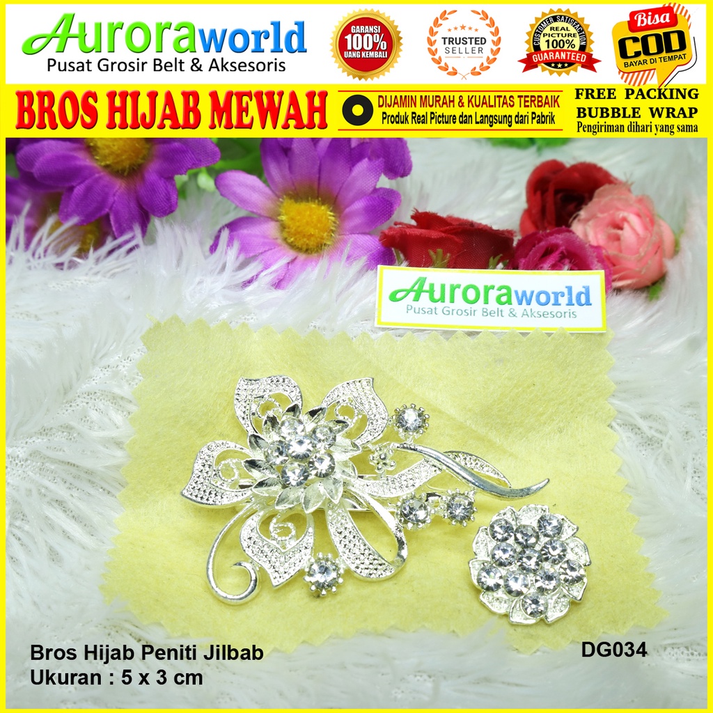 Auroraworld Bros Permata Bros Hijab Mewah Kualitas Super bisa COD