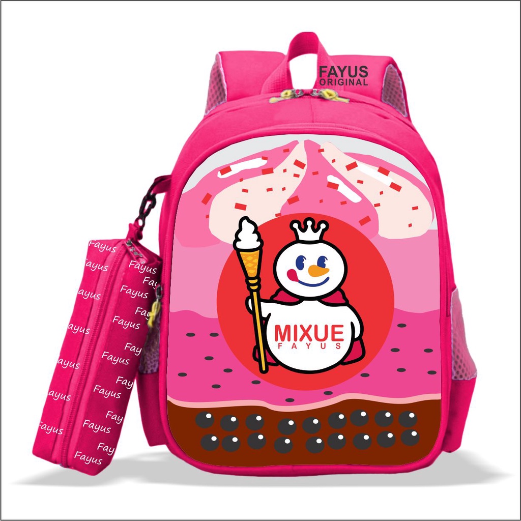 PREMIUM - tas ransel anak sekolah PAUD TK SD LAKI 2in1 PREMIUM VIRAL terbaru 2023 karakter ES KRIM MIXSUE terlaris bisa COD-Fanta