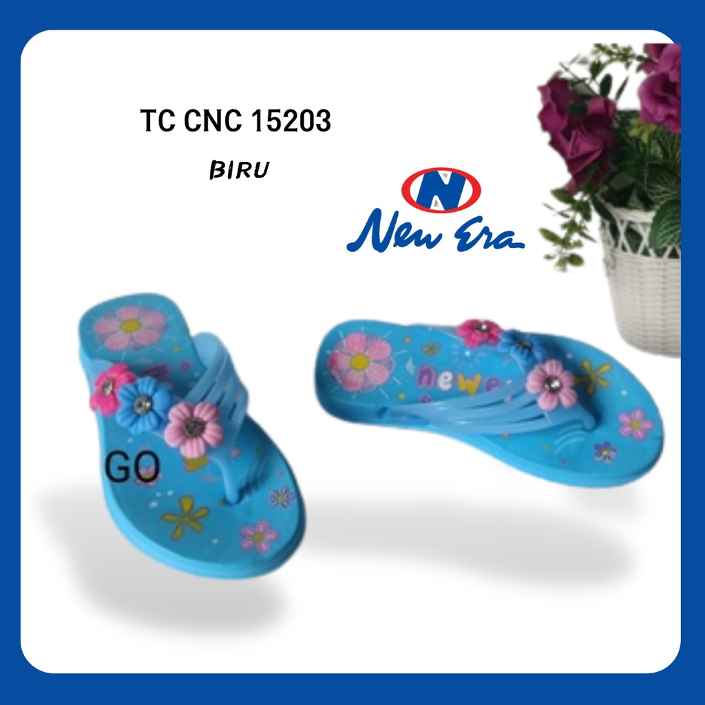 gos NEW ERA TC CNC 15203 sandal BUNGA jepit anak MURAH SZE 25-29