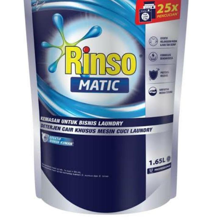 ㅻ RINSO MATIC CAIR 1,65L / Rinso Matic Professional 1,65L / Rinso Matic Bubuk / Rinso Matic Bubuk 90