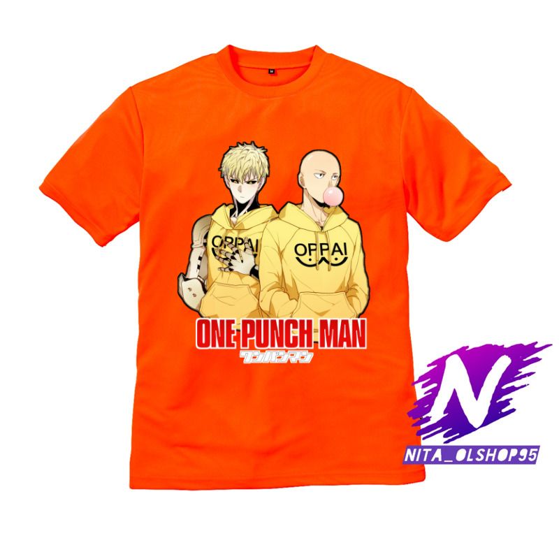 baju anak kaos anak saitama dan genos one punch man