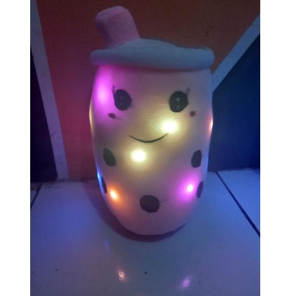 [KDT.11De22х] Boneka Boba Lampu LED Mainan Anak Boba Viral Lucu 30Cm Murah