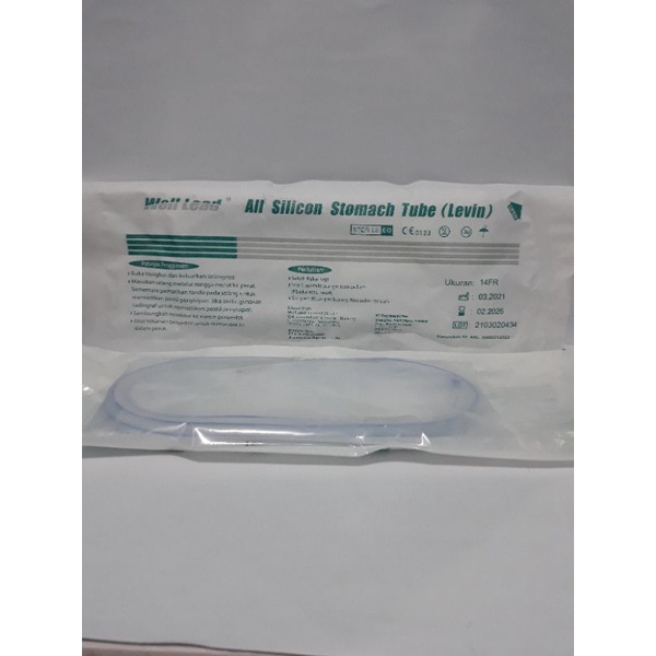 Selang bantu makan silicone/ngt no 8/10/12/14/16/18 (30 hari)