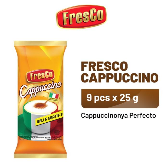 

[BISA COD] FRESCO Cappuccino 1 Bag (9 x 25 gr)