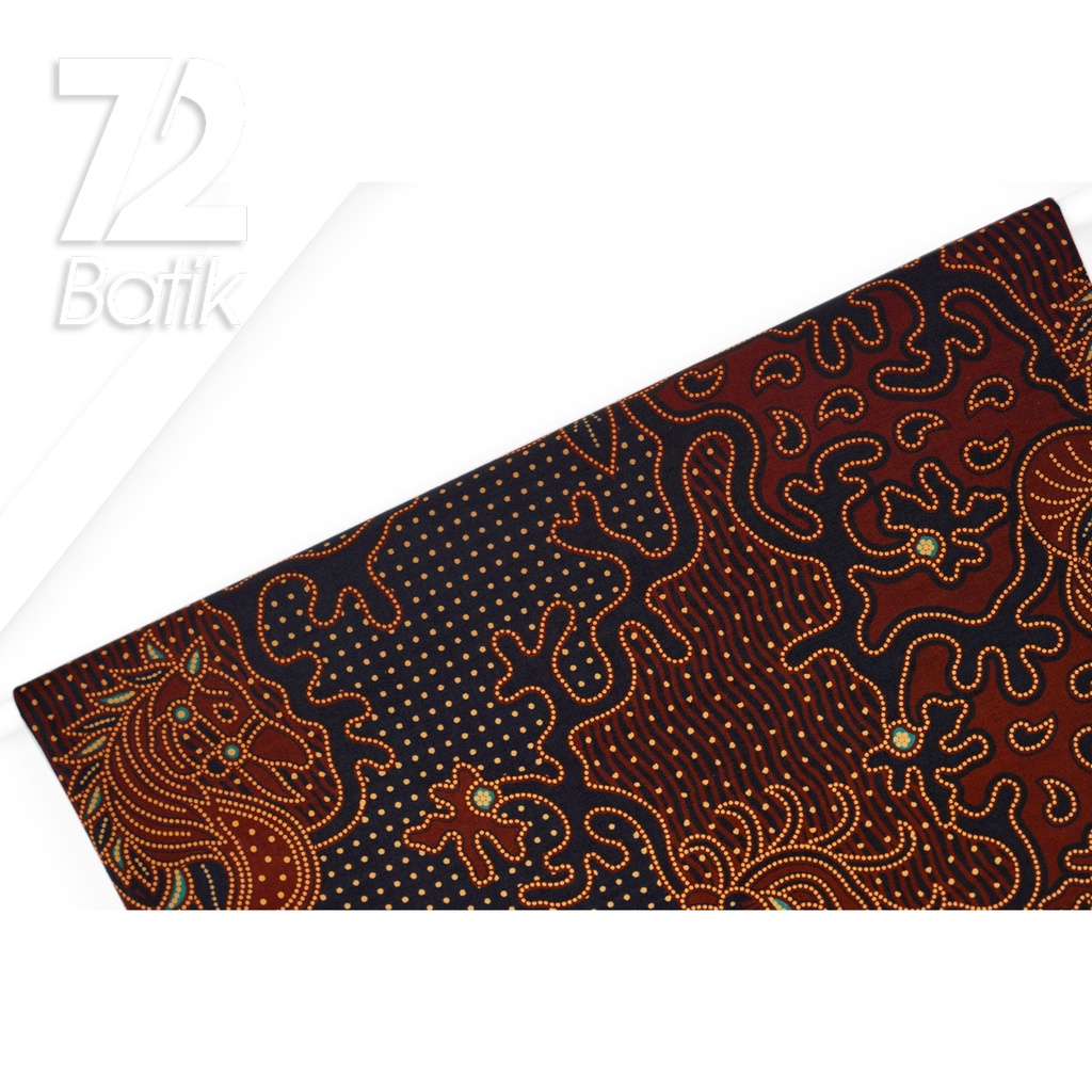 KAIN BATIK KATUN Premium Motif Kuda Lumping Warna Tosca Coklat 723011 Cap 72IL Jarik Jarit Samping Kebat Panjang Batik Katun Modern Premium Bahan Seragam Batik Pernikahan Kantor Keluarga Murah Kamen Jadi Batik Bali Lembaran