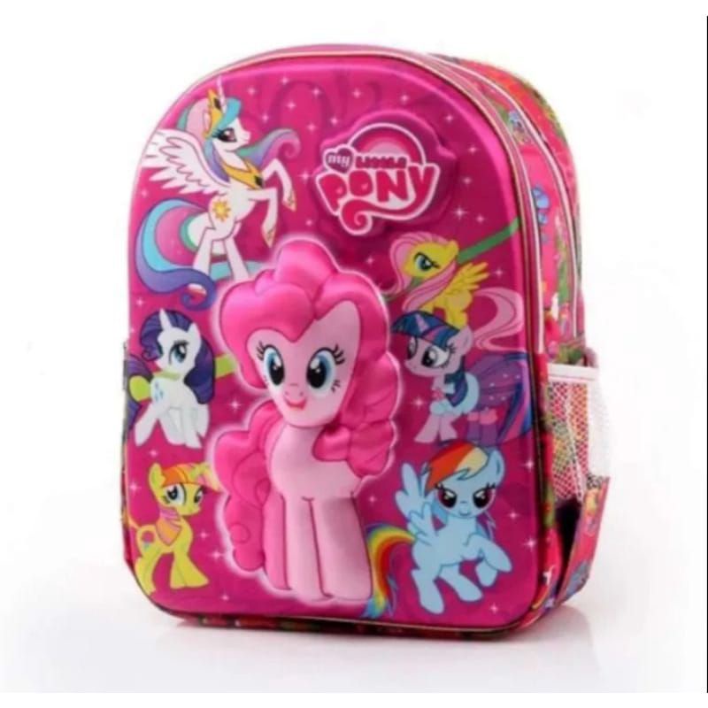 Tas Anak Ransel Sekolah SD Model Kuda pony free jam tangan karakter - tas anak