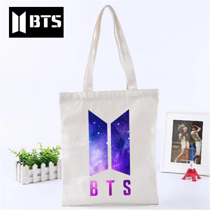 Totebag Tas Tote BTS Kpop Korea Tote bag premium Totebag zipper totebag velcro Termurah