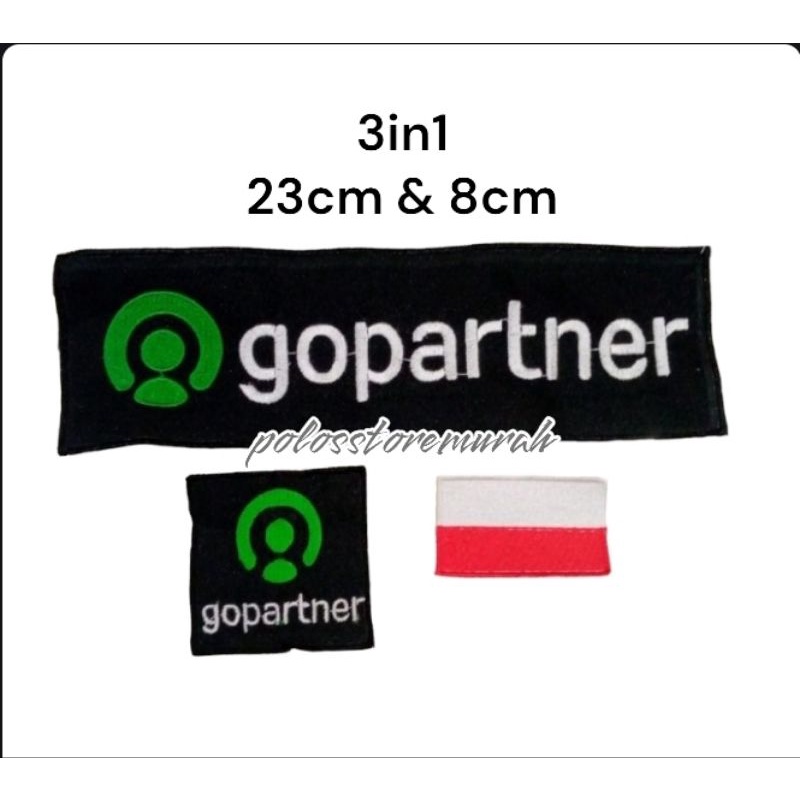 Emblem bordir logo gopartner//go partner MURAH