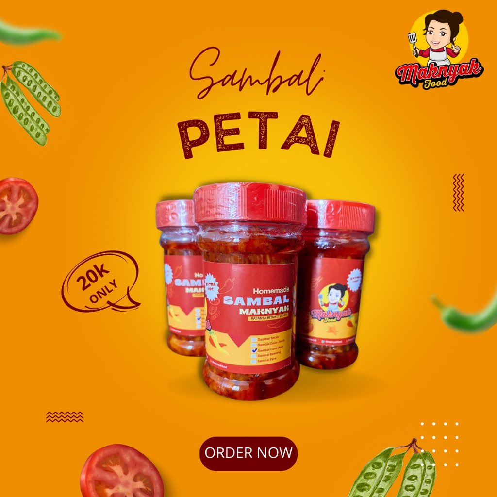 

Maknyak Sambal Petai/Sambal Pete Nikmat/Petai Pedas