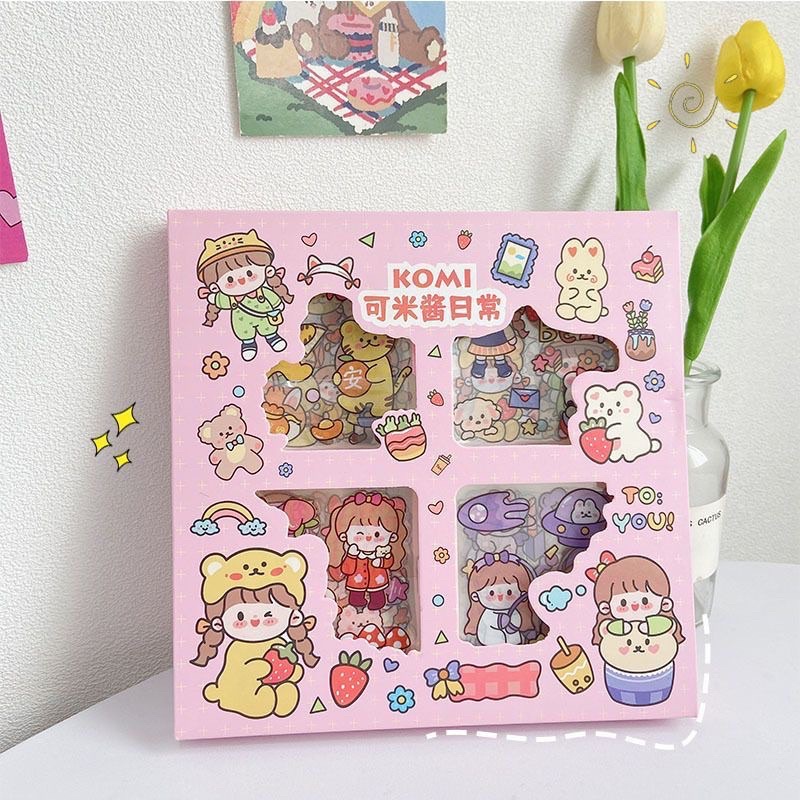 

Stiker Aesthetic Design DIY/Stiker Anti Air Botol Hp Laptop Lucu/Buku Diary Stiker Motif