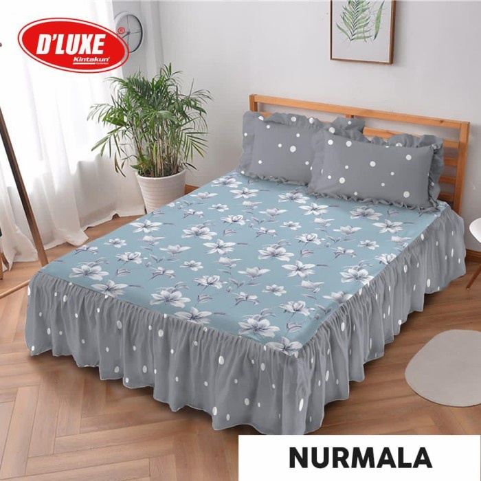 Sprei Rumbai King Kintakun Deluxe Nurmala 180x200cm - SPREI RUMBAI {Property Off Liliy Grosir Sprei