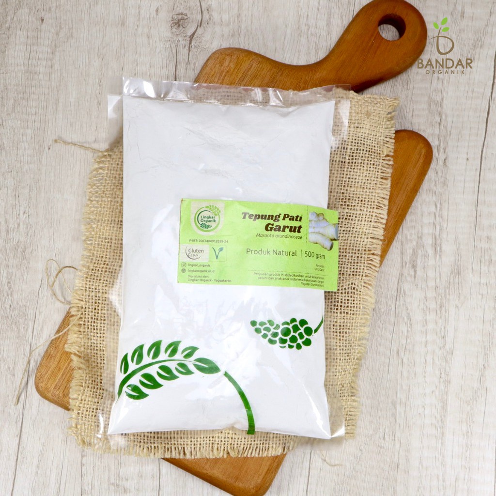 

Tepung Pati Garut Natural Gluten Free 500gr - Lingkar Organik