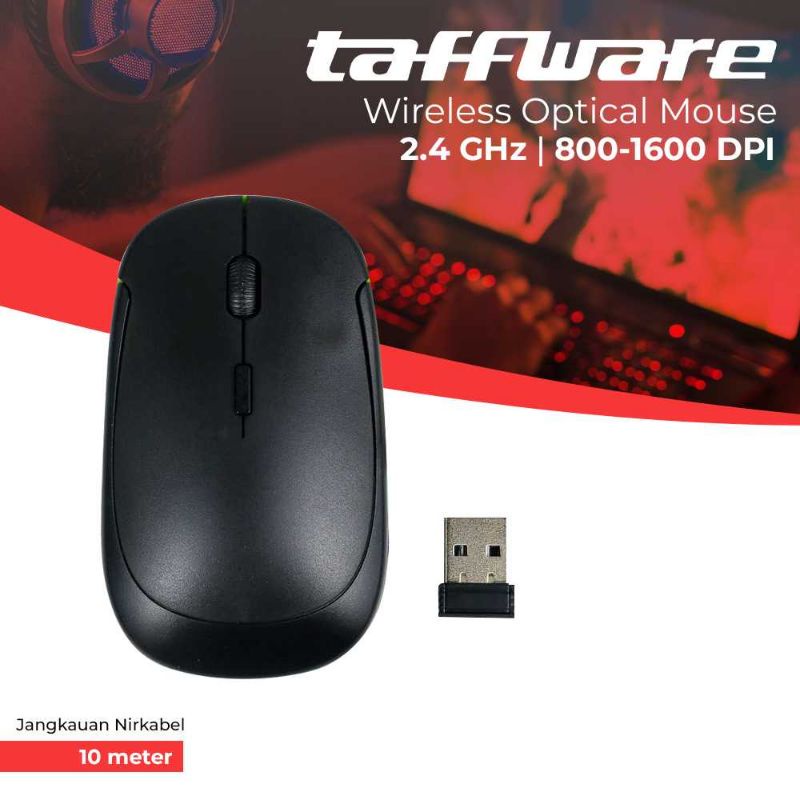 Taffware Wireless Optical Mouse 2.4G