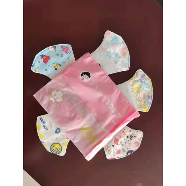 MASKER DUCKBILL ANAK 3D ISI 50 MASKER DUCKBILL KARAKTER EARLOOP ISI50