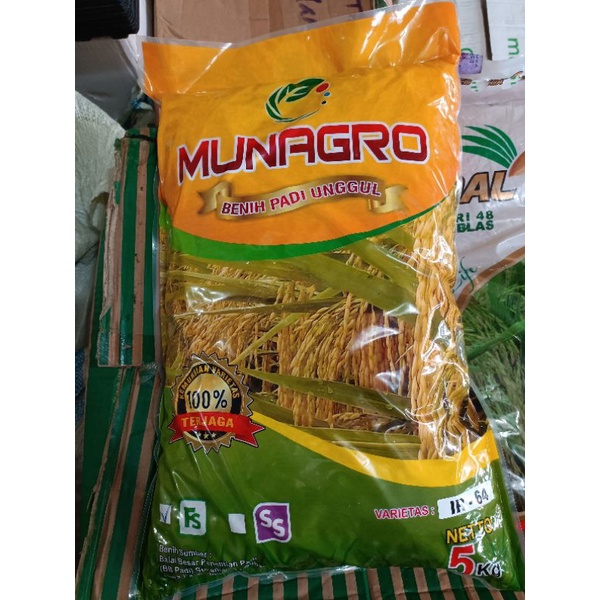 Benih Padi IR 64 label Putih Munagro 5 Kg Khusus Aceh