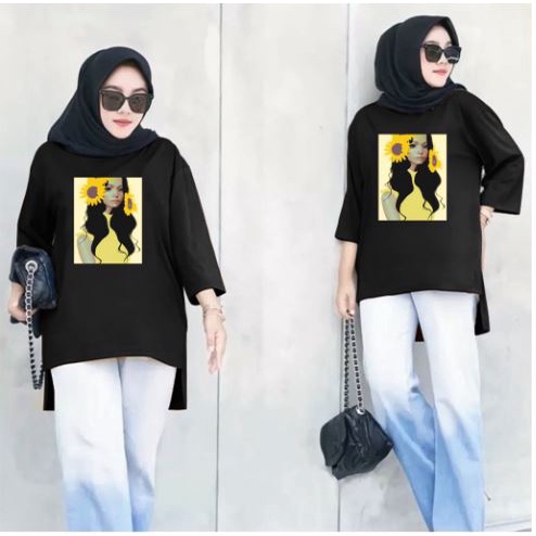 FC - TUNIK BASIC OVERSIZE WANITA HIJAB'S VARIASI 0360 DTF