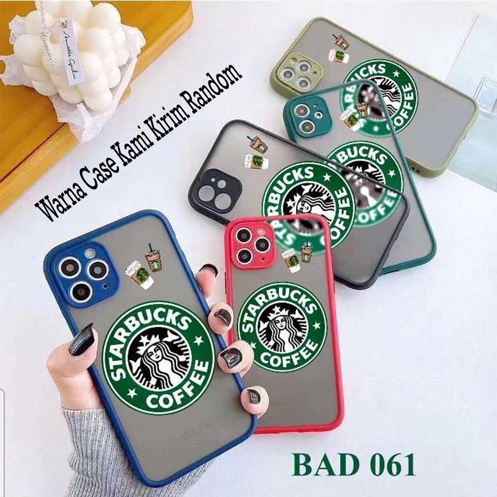 Case Matte Motif Starbucks Xiaomi Pocophone F1 Poco F3 Pocophone F2 Pro