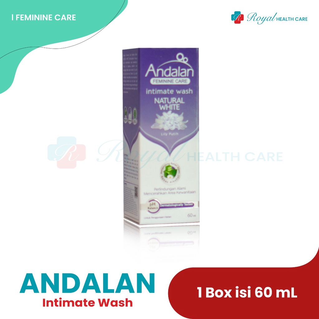 ANDALAN FC NATURAL WHITE 60ml Membersihkan &amp; Mencerahkan Area Kewanitaan