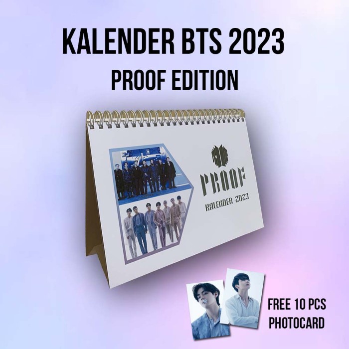 

✨NEW✨ - Kalender 2023 BTS Proof Edition Unofficial Free Photocard BTS