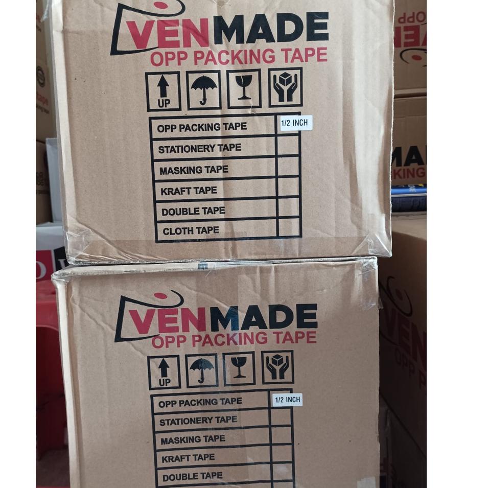 

[PRODUK 7VHDK] ISOLASI / SELOTIP KECIL / 1/2 INCH x 100 YARD / 12 MM MERK VENMADE ( 12 PCS ) FY9
