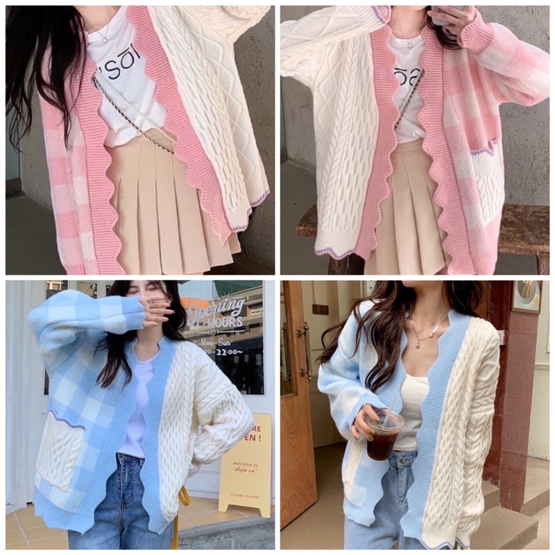 Cardigan Knit Cardigan Korea Cardigan Rajut Cardigan Remaja