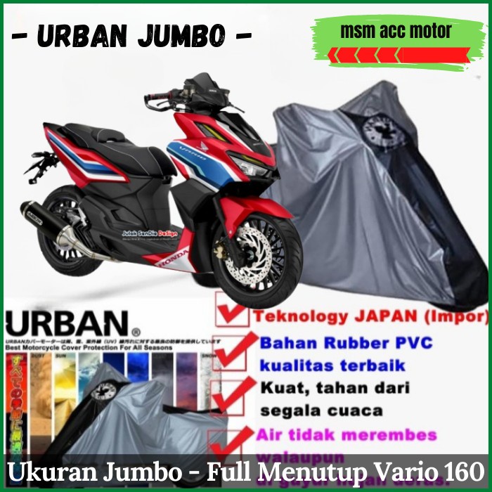 COVER MOTOR VARIO 160 URBAN JUMBO BERKUALITAS PREMIUM