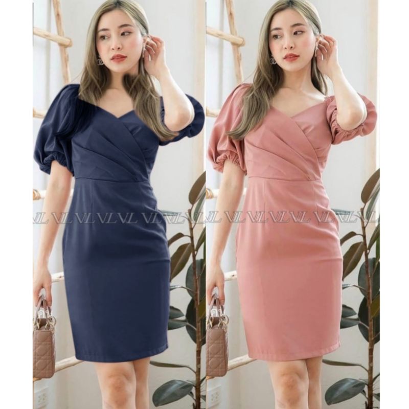 Classy Mini Dress Bodycone Korean Style