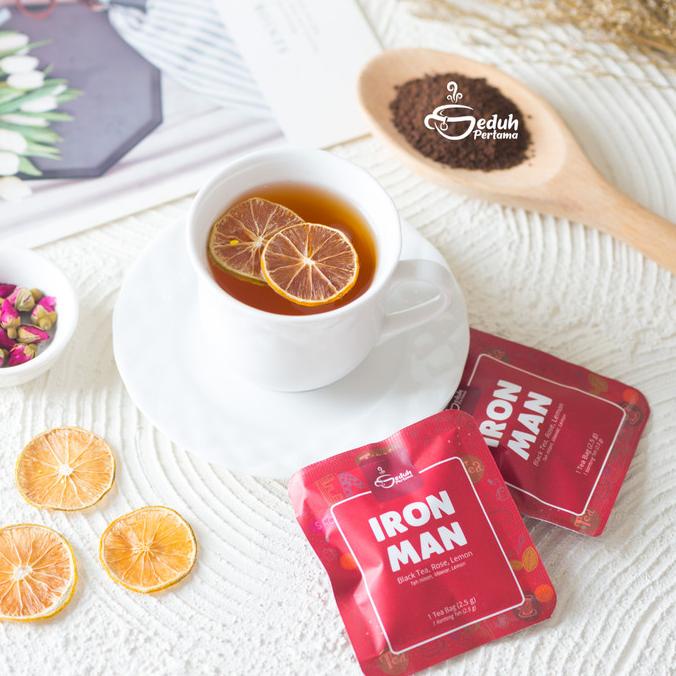 

[BISA COD] Iron Man|Teh Herbal Blend Premium Teh hitam, kuncup bunga mawar, lemon