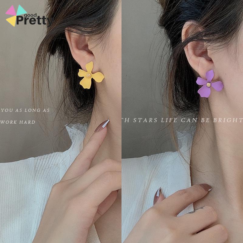 Anting Bunga Besar Korea Fashion Gaya Aksesoris Wanita - PD