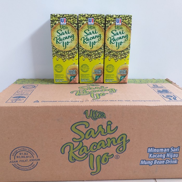 

Sari Kacang Hijau Ultra 250ml Kartonan Isi 24 pcs
