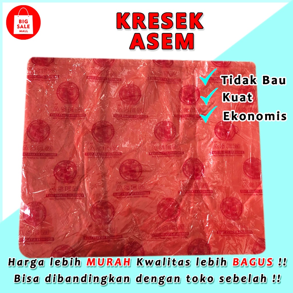 Kantong kresek Jumbo Uk40 Kresek laundry Merah Ekonomis,Plastik Packing T-shirt bag Super Murah..TIPIS!!!!