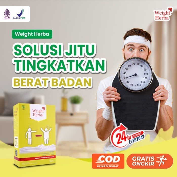 WEIGHT HERBA SUSU HERBAL PENGGEMUK PENAMBAH BERAT BADAN ANAK & DEWASA