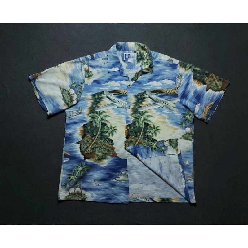 Kemeja Vintage Hawaiian 80's RJC U.S.A.