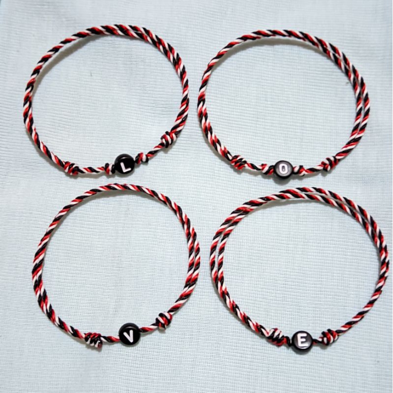 GELANG TRIDATU SIMPLE HURUF/TALI TRIDATU 1,5mm