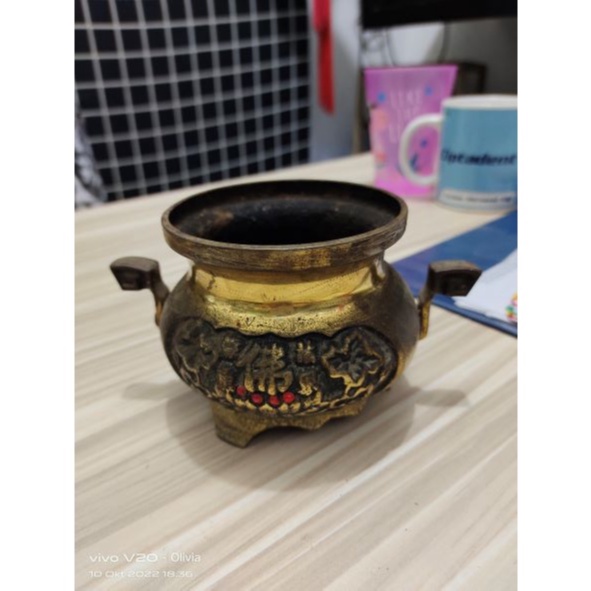 Tempat Dupa Kuningan Kuno Jadul Antik