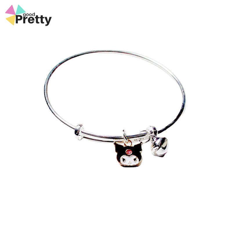 Gelang Kartun Wanita Cinnamoroll Dog Kuromi Sahabat Pasangan yang Dapat Disesuaikan Fashion Korea - PD