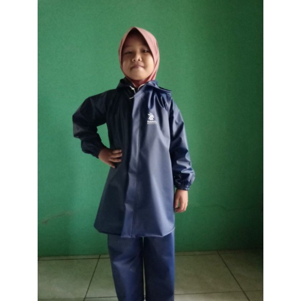 Jas Hujan Anak Bahan Karet PVC 0 25 Anti Rembes