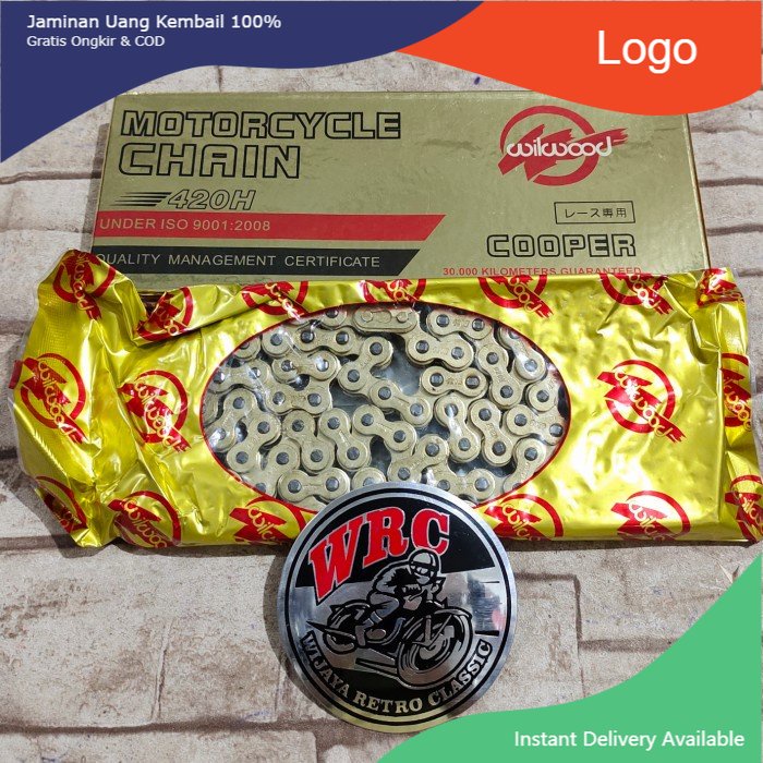 PROMO Rantai Rante 420H 108L 420 H 108 L Emas Gold Vega ZR Wilwood murah