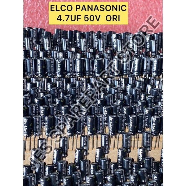 ELCO PANASONIC 4.7UF 50V ORI