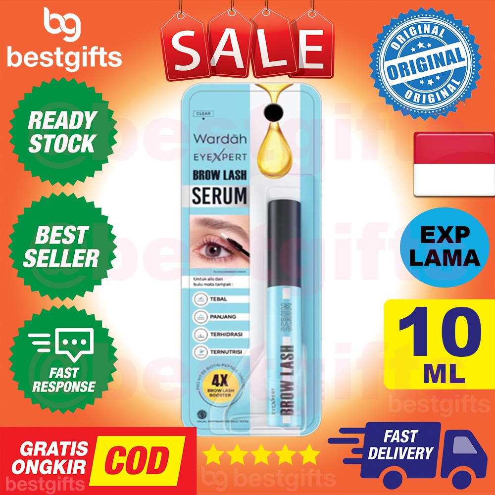 WARDAH EYEXPERT BROW LASH SERUM BULU MATA SERUM BULU ALIS TEBAL DAN PANJANG 10 ML