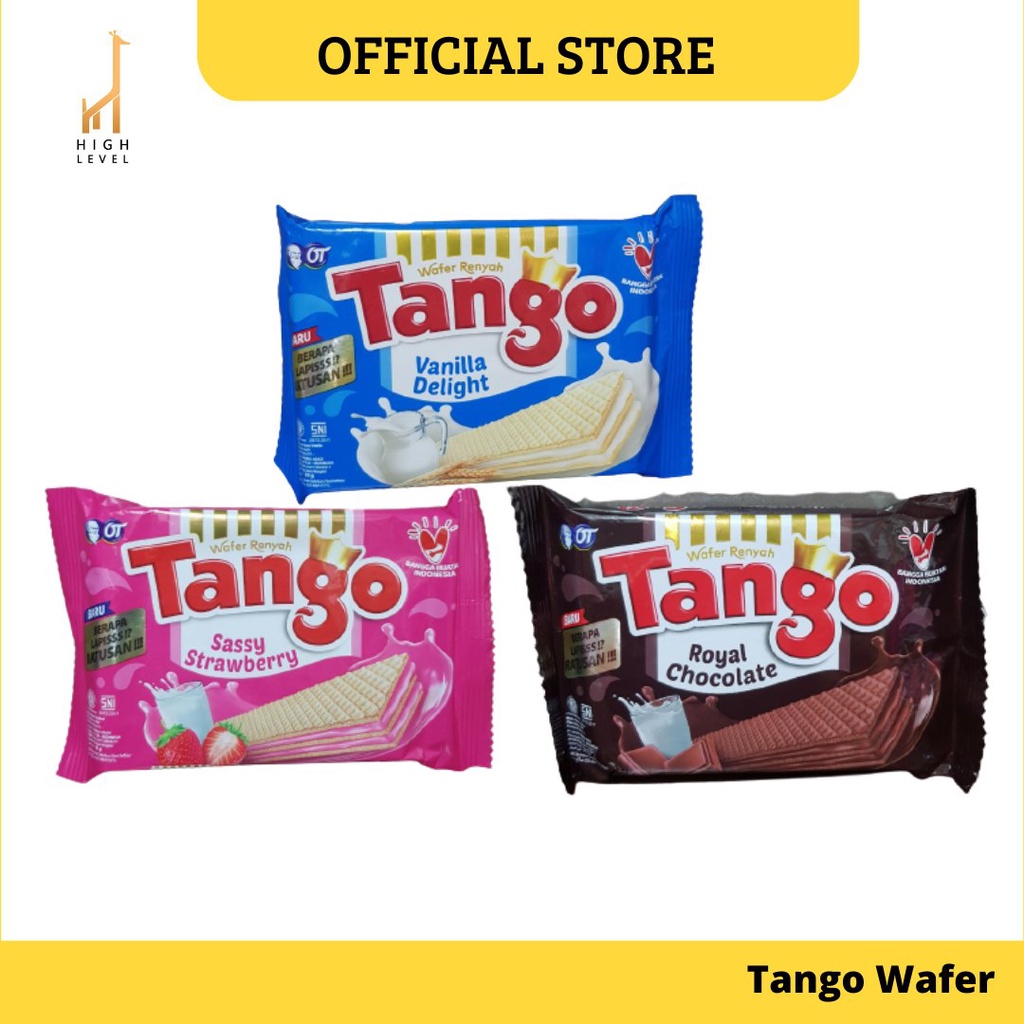 

Wafer Tango Tanggo Royal Chocolate Vanilla Delight Sassy Strawberry 39 gr