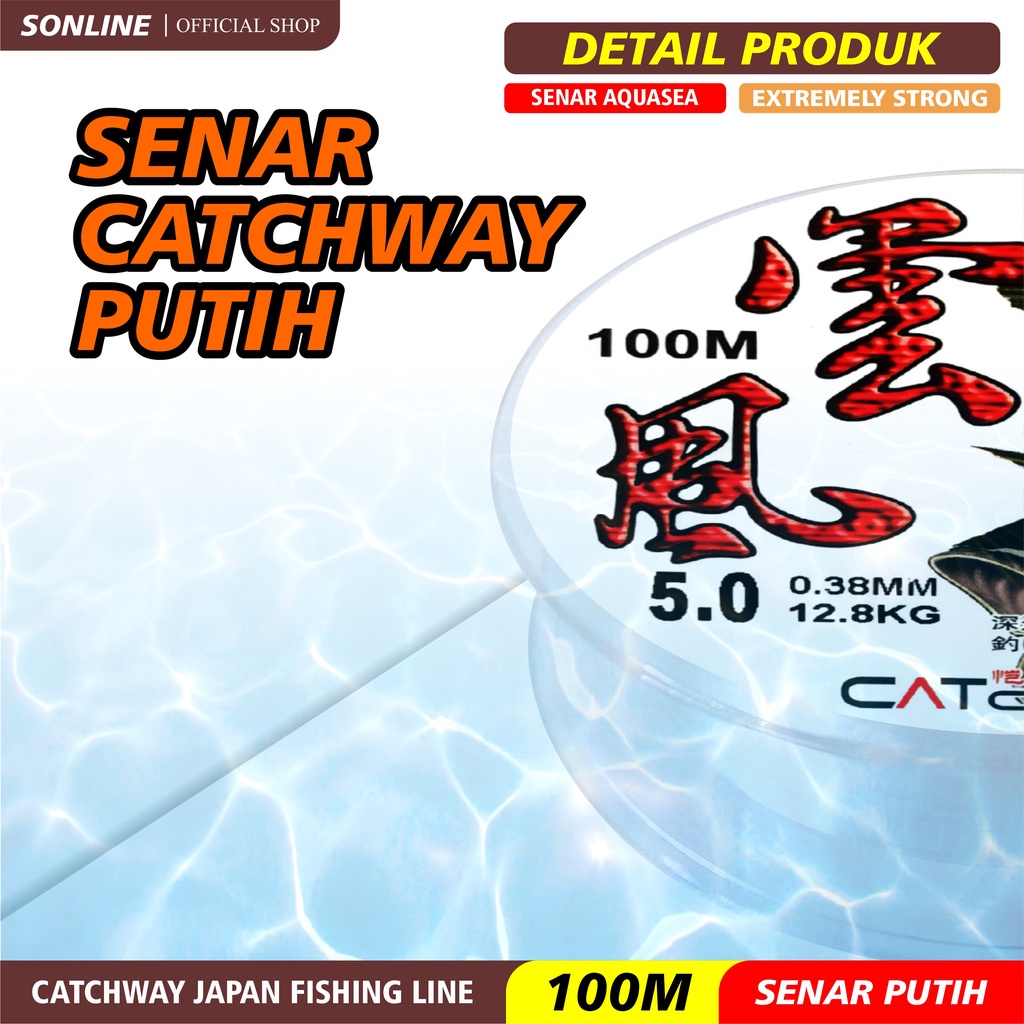 SONLINE Tali Pancing  100M  Advanced Fishing Line Senar Pancing 100m