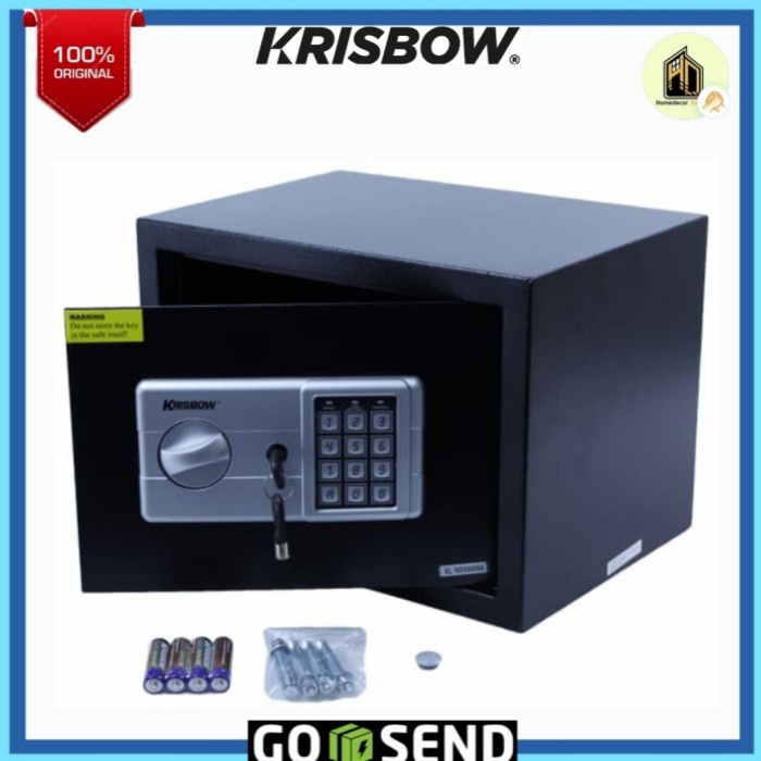 Brankas Krisbow Brankas 25Ek - Hitam / Steel Safe Black / Brangkaa Kecil