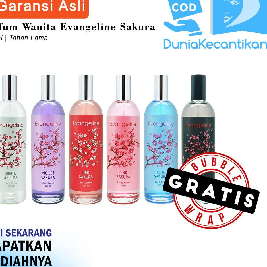 ㄺ DKMALL - Parfum Wanita Evangeline Sakura 100ml | Parfume Original Cewek EDP Tahan Lama Perfume Eva