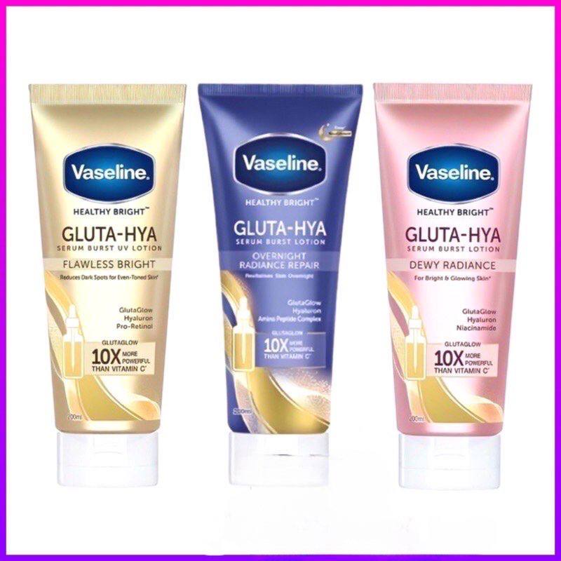 VASELINE HEALTHY BRIGHT GLUTA-HYA SERUM BURST UV LOTION 200ML