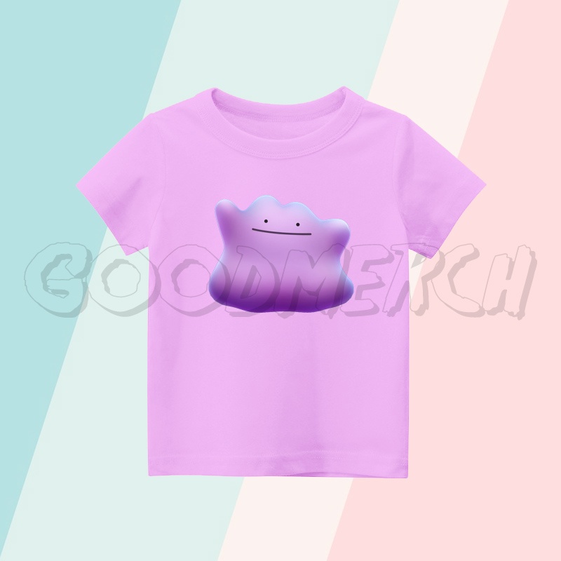 BAJU ANAK KAOS ANAK POKEMON GO DITTO EVOLUTION - FREE CETAK NAMA